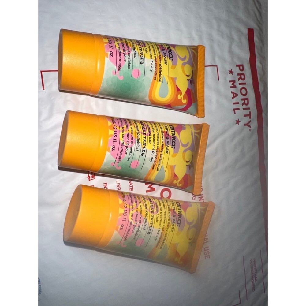 Amika Soulfood Nourishing Mask Set 3 Pack Travel Size hair care